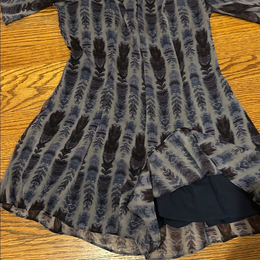 Bcbgeneration Blue And Black Patterned Romper - image 5